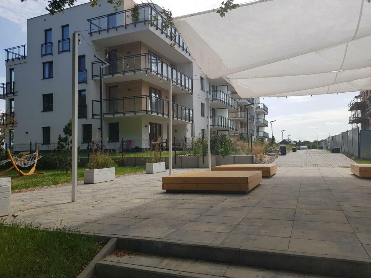 Apartament "Zloty Relaks" Tuz Przy Plazy Z Balkonem Z Widokiem Na Hel I Hamakami 帕克 外观 照片